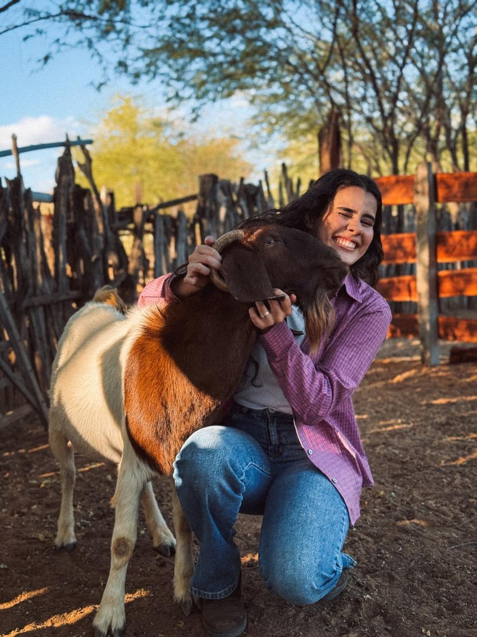 Gabi Macoff mostra nas redes sociais a vida na roça — Foto: Arquivo pessoal