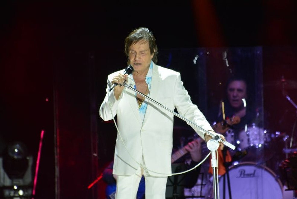 Roberto Carlos faz show de aniversário em Natal — Foto: Divulgação/GEA