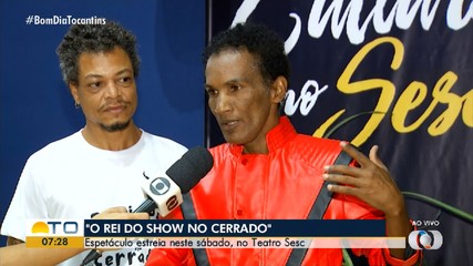 Teatro Sesc recebe espetáculo gratuito 'O Rei do Show no Cerrado' neste sábado (23)