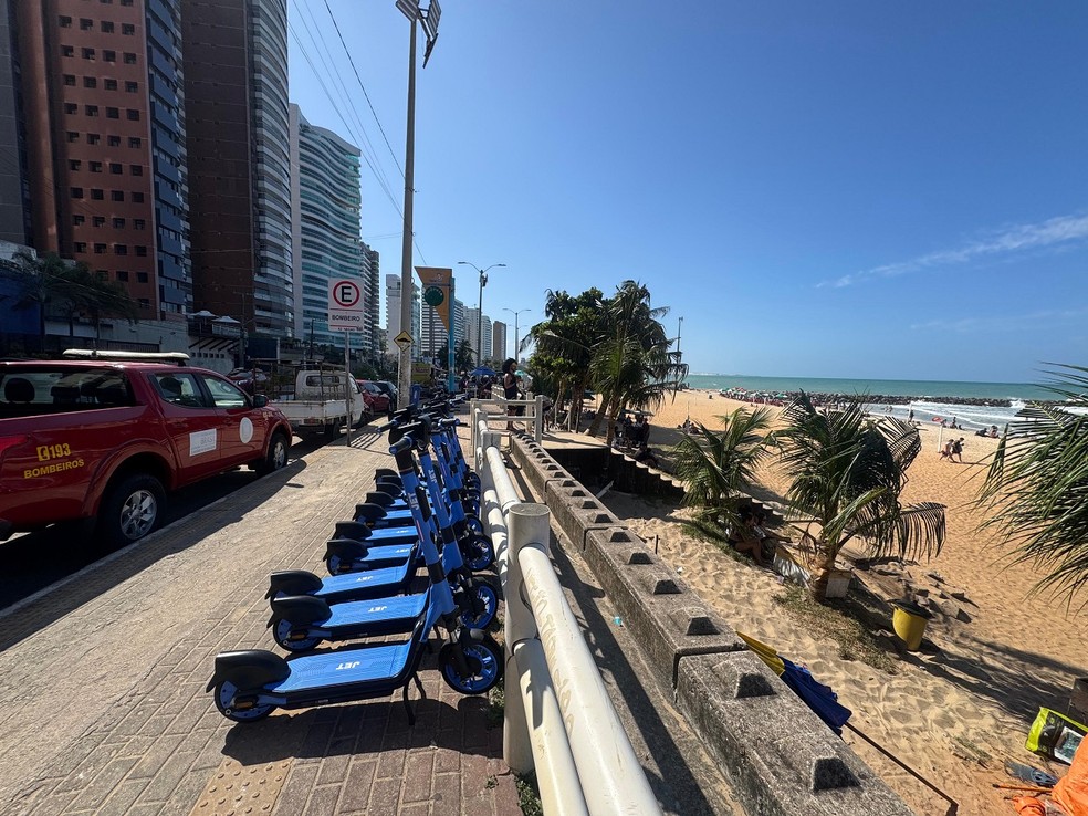 Natal ganha serviço de patinetes elétricos compartilhado — Foto: Sérgio Henrique Santos/Inter TV Cabugi