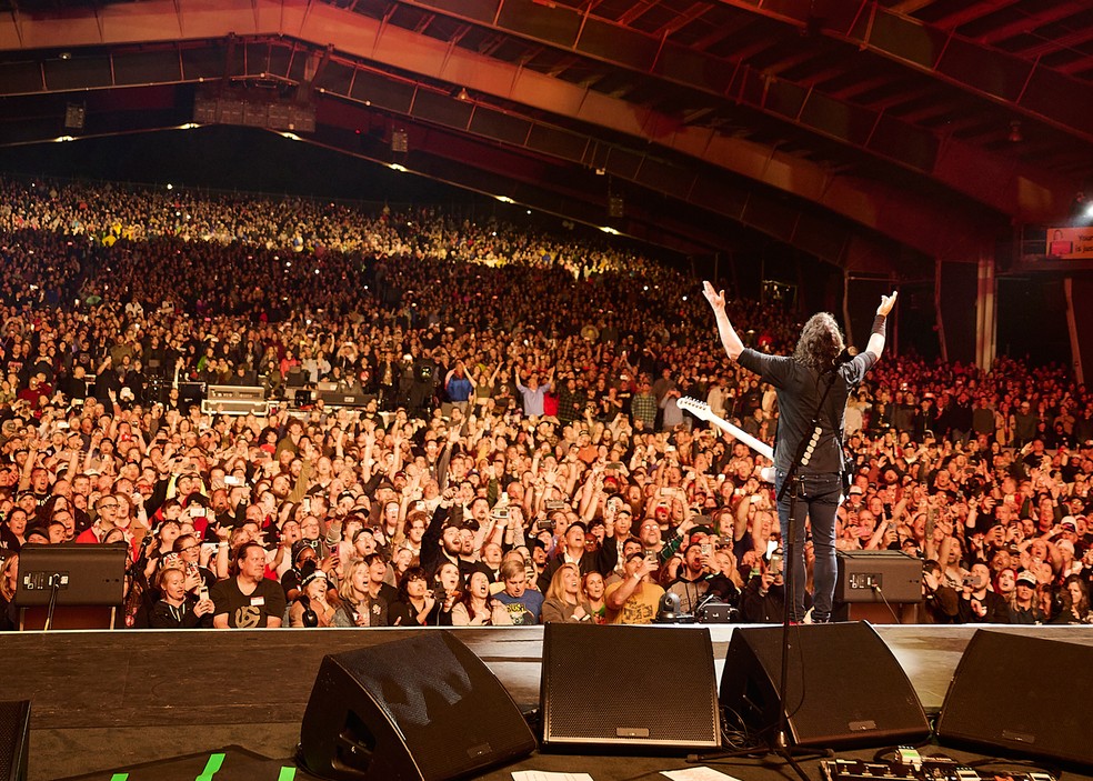 Primeiro show da turnê 2023 do Foo Fighters, em New Hampshire, nos Estados Unidos — Foto: Divulgação/Scarlet Page