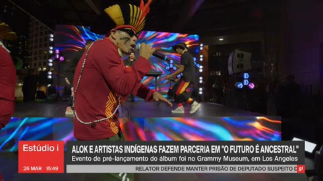 Indígena se apresenta no Grammy com Alok