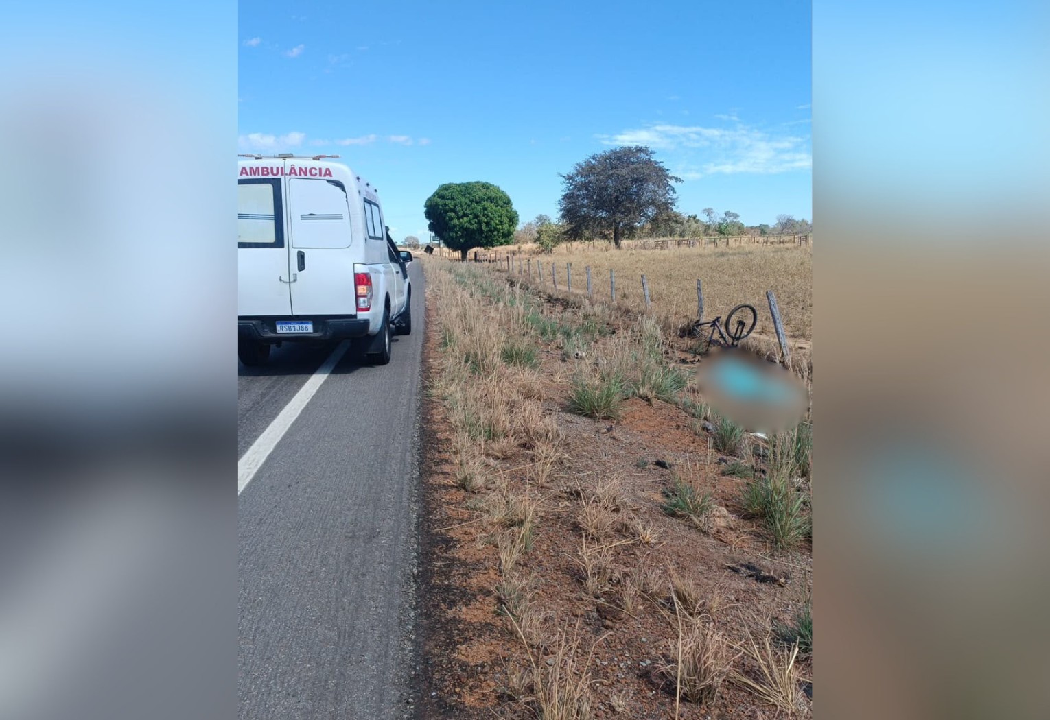 Ciclista de 72 anos morre em acidente com carro na TO-373