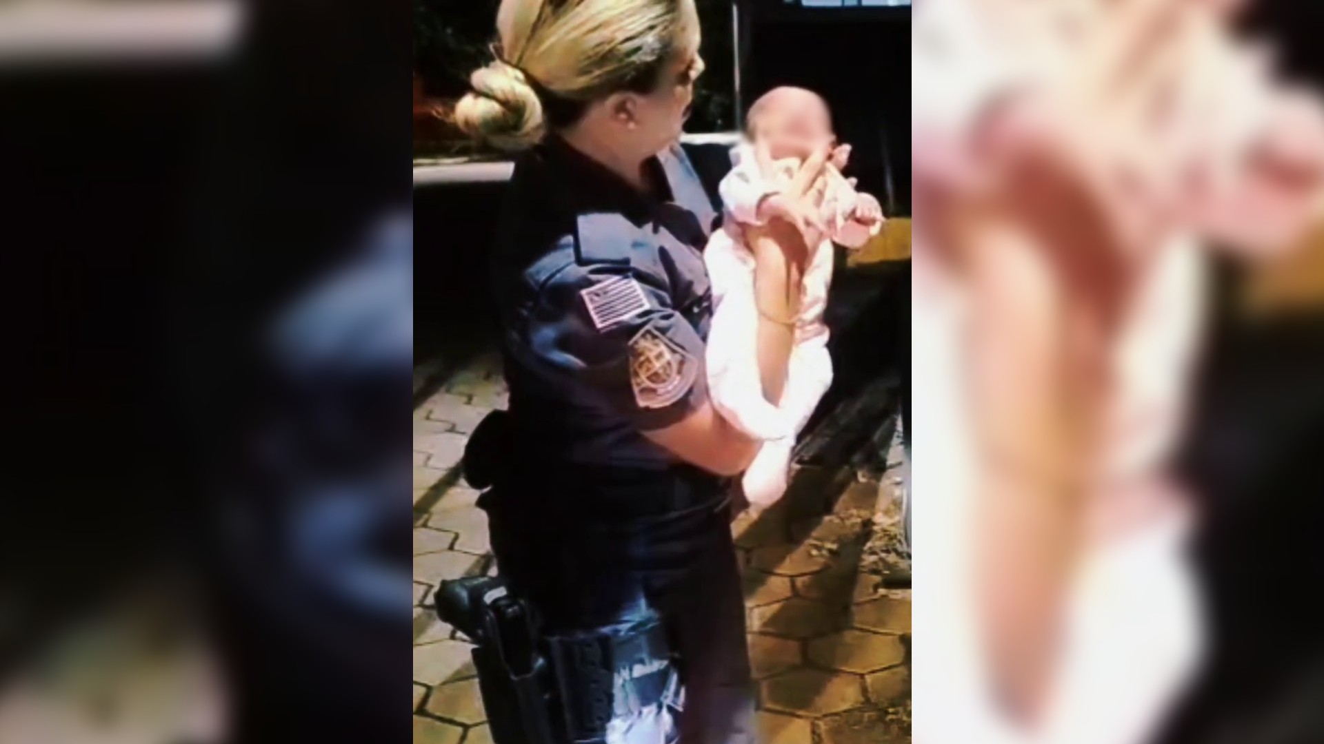 Policial militar socorre bebê engasgado com leite materno em Tatuí