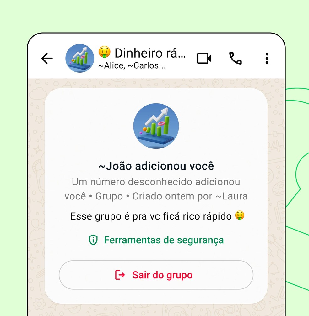 WhatsApp vai dar mais detalhes de grupos caso você seja adicionado👇  Informações sobre o jogo do bicho paratodos online