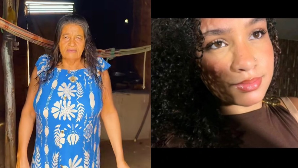 Hilda Maria de Lima, de 67 anos, e a neta dela, Maria Luiza Cerqueira Ferraz, de 15 anos — Foto: Reprodução/Redes sociais