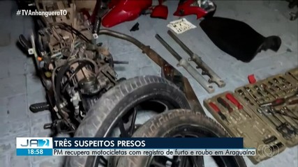 Três suspeitos são presos por furto e roubo em Araguaína