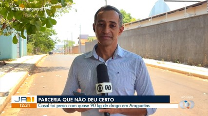 Casal é preso com quase 90 kg de drogas em Araguatins