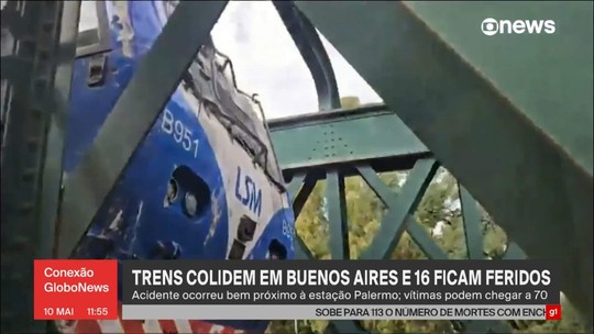 Colisão de trens deixa feridos em Buenos Aires - Programa: Conexão Globonews 