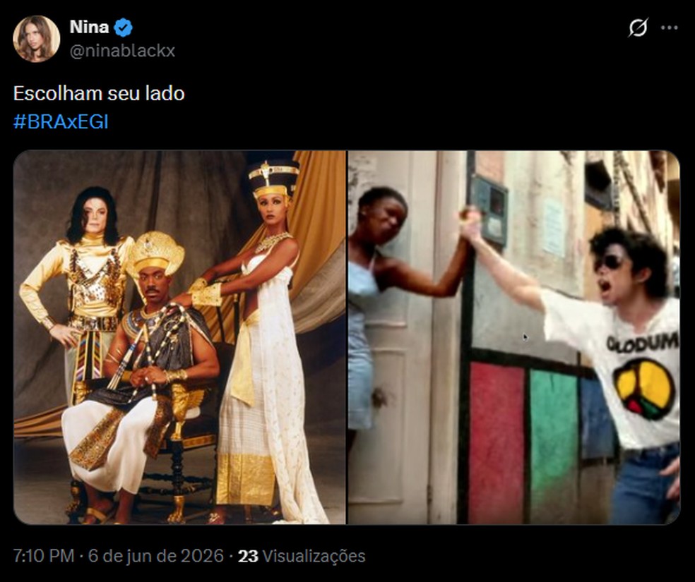Memes do amistoso entre Brasil e Egito — Foto: Reprodução/X