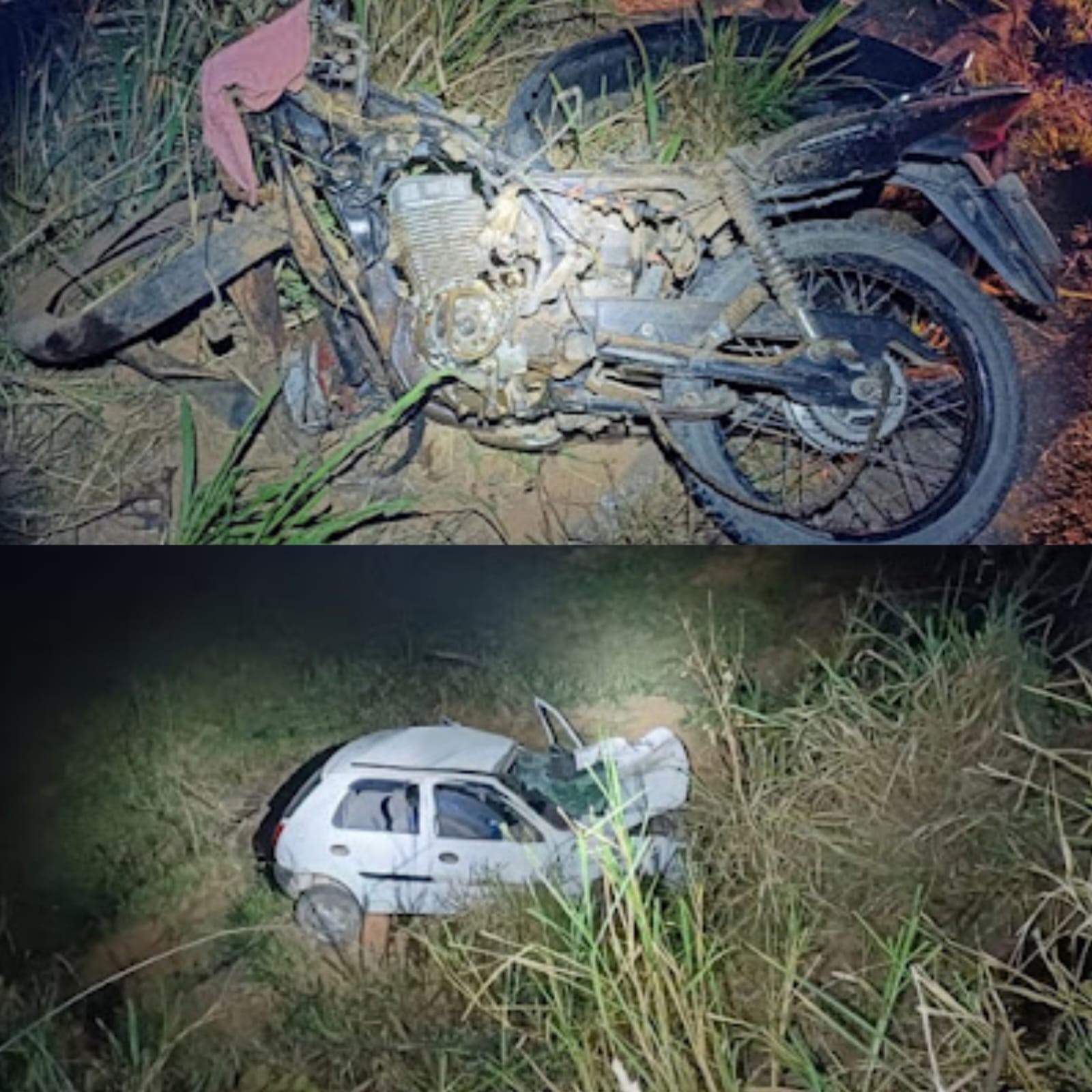 Pai e filha morrem em acidente envolvendo carro e moto em Quipapá