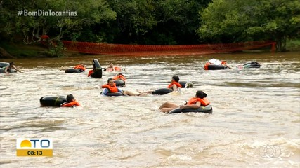 Boiacross reúne mais de 300 pessoas no rio Lajeado durante o fim de semana