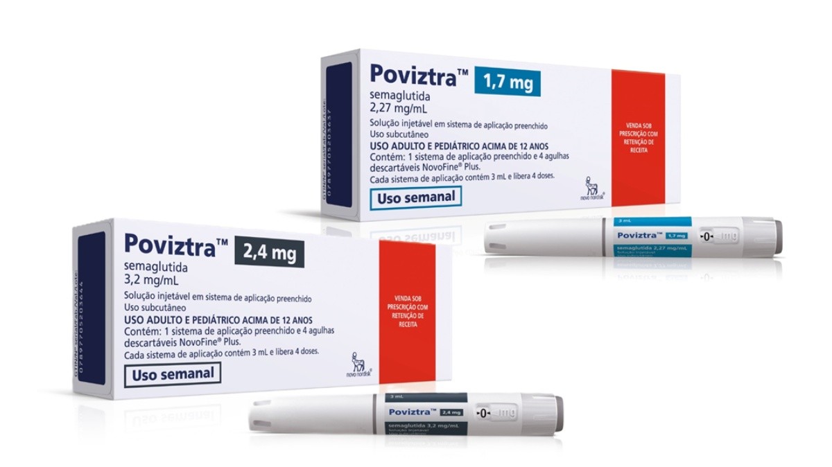 Farmacêutica reduz preço das doses de 1,7 mg e 2,4 mg da Poviztra, caneta com semaglutida