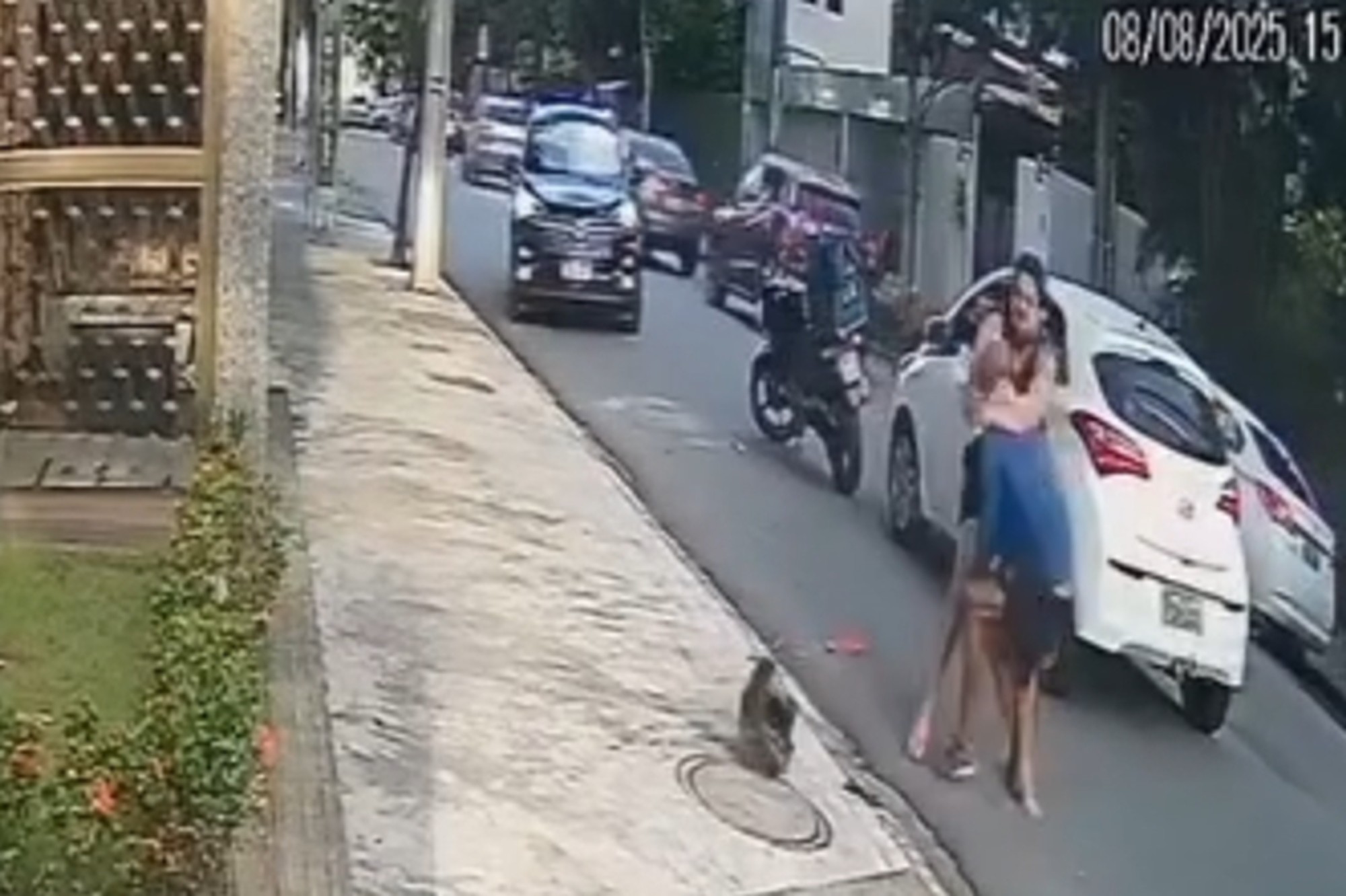 Homens 'caem na porrada' após acidente de trânsito e, de repente, param de brigar e fazem as pazes; VÍDEO