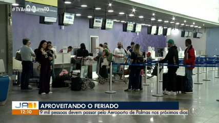 Com o feriado prolongado cerca de 9 mil pessoas devem passar pelo aeroporto de Palmas