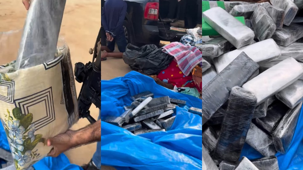 Mais de 100 kg de drogas são apreendidas com dois homens no Sertão da Paraíba — Foto: Reprodução/Polícia Civil