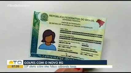 Secretaria de segurança pública faz alerta sobre golpes na emissão do novo RG