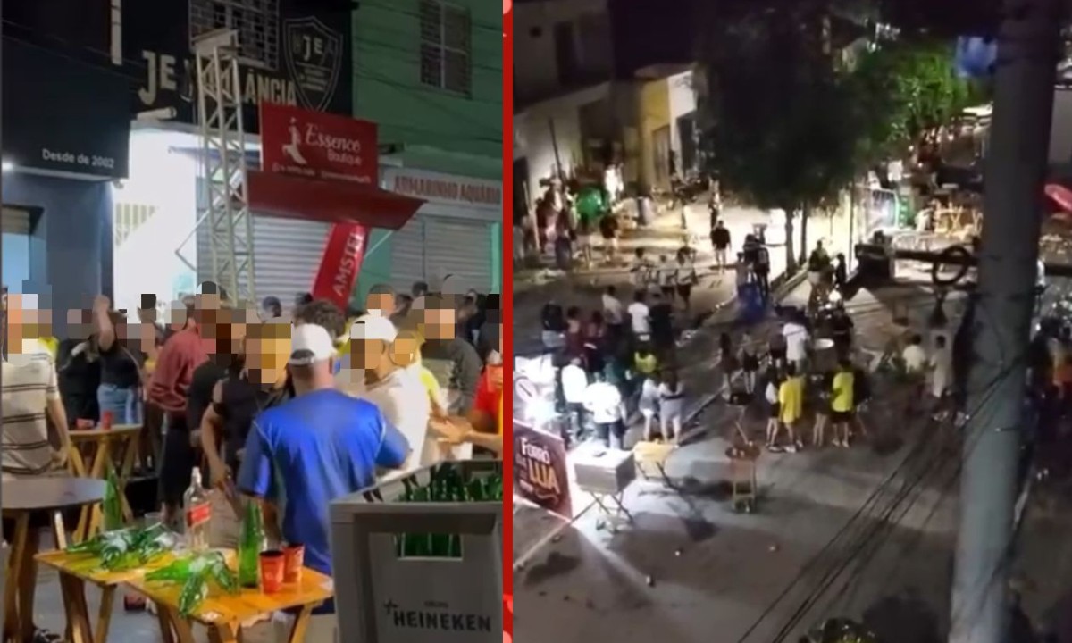 VÍDEO: homem atira para o alto após se envolver em briga durante gravação audiovisual e causa pânico no interior da Bahia