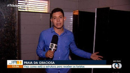 Veja as condições dos banheiros na Praia da Graciosa