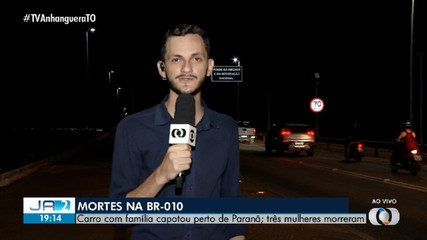 Três mulheres da mesma família morrem em acidente na BR--010