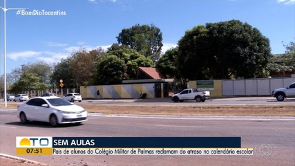 Pais de alunos do Colégio Militar de Palmas reclamam de atraso no calendário escolar