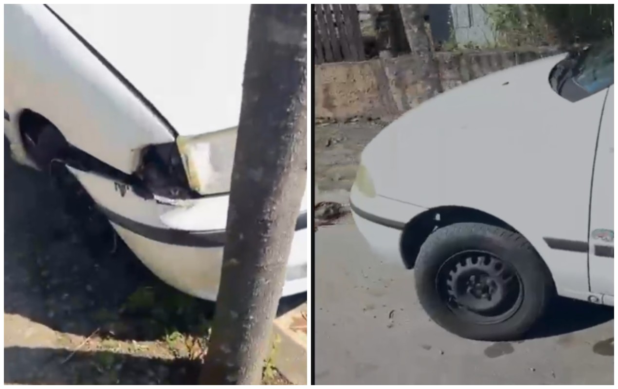 Motorista sem habilitação e com sinais de embriaguez é preso após bater carro contra árvore em Itatiba