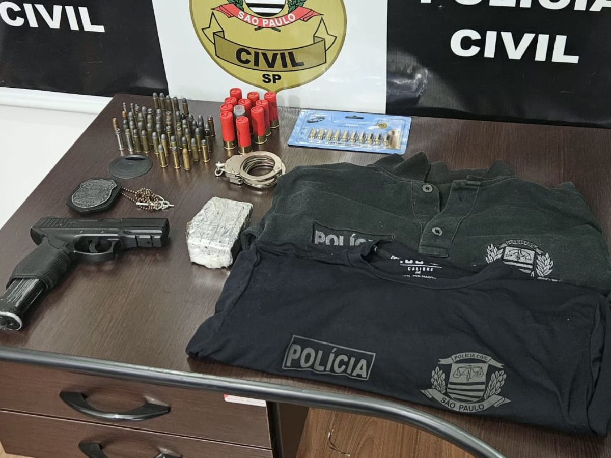 Servidor público que se apresentava como policial é preso com arma e por ameaçar ex-noiva em Santa Bárbara