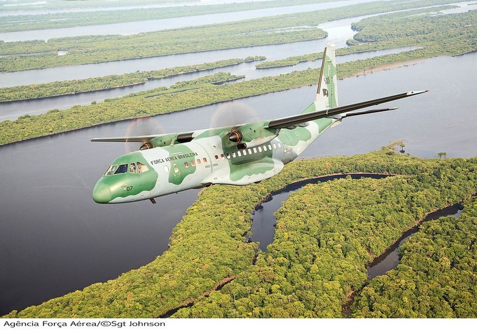Suporte logístico para 2º fase da Operação Gota 2023 será feito por aeronaves das Forças Armadas. — Foto: Divulgação/Agência Força Aérea