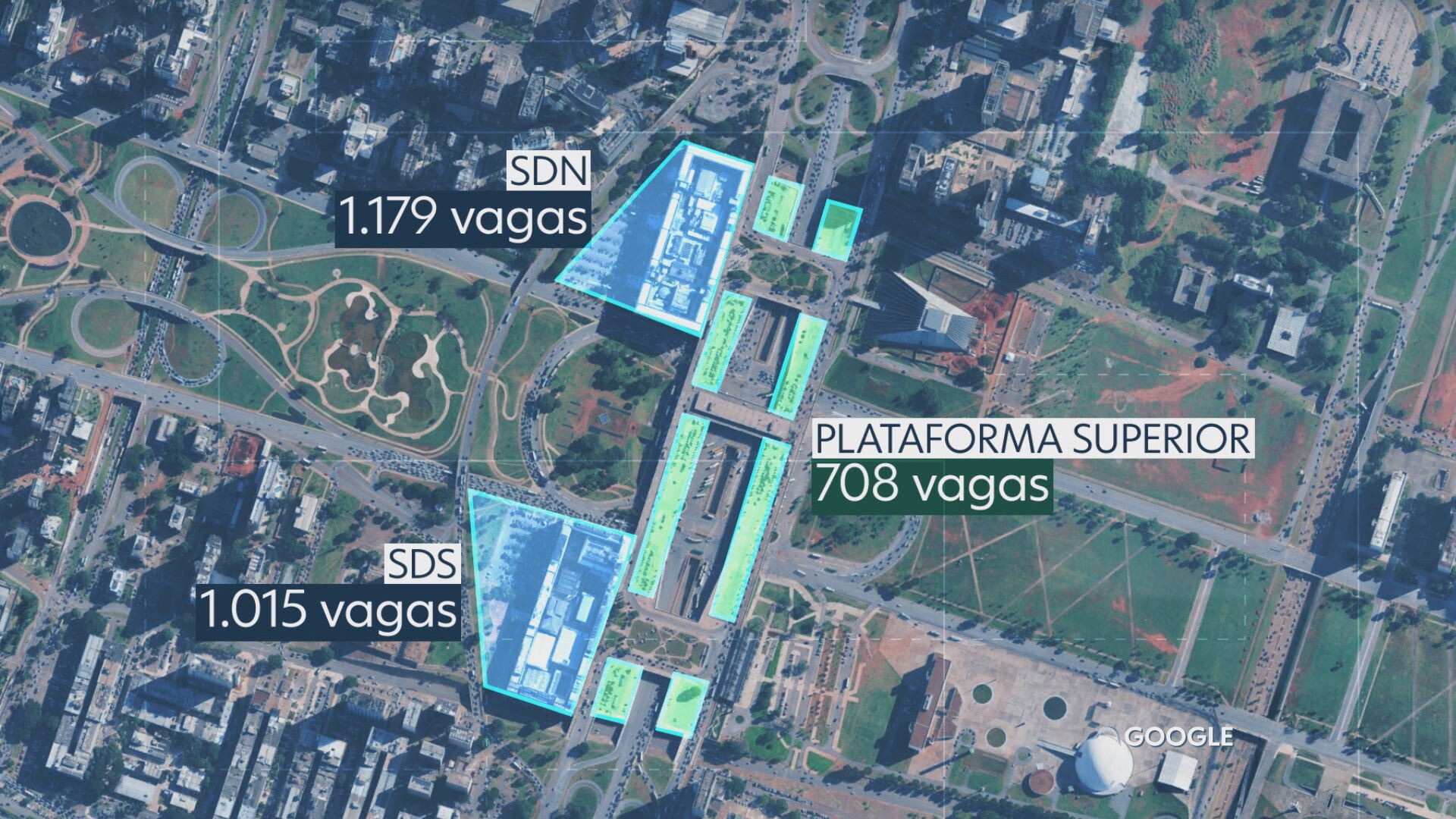 Saiba como funcionará cobrança em estacionamentos da Rodoviária do Plano Piloto; vagas custarão até R$ 12 por hora