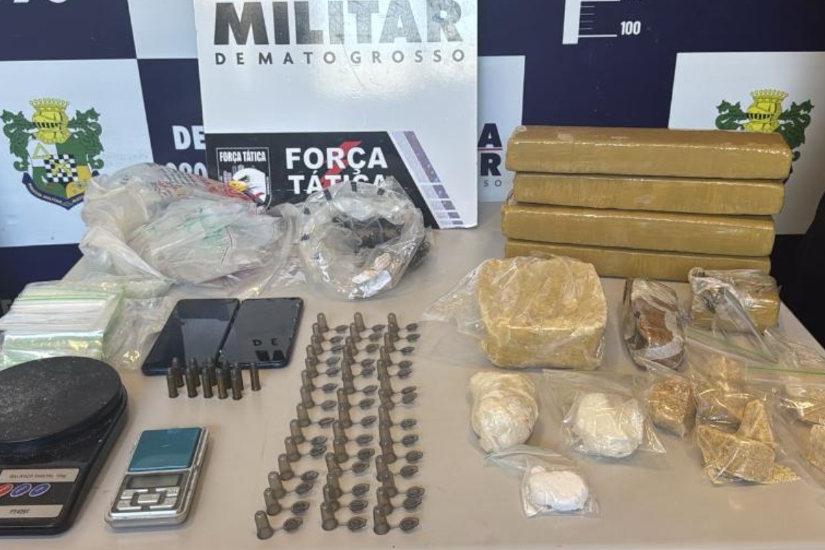 Homem é preso e adolescente apreendido por tráfico de drogas em Sorriso (MT)