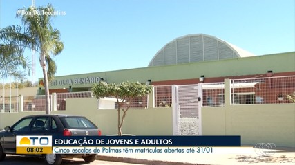 Estão abertas matrículas para educação de jovens e adultos em Palmas