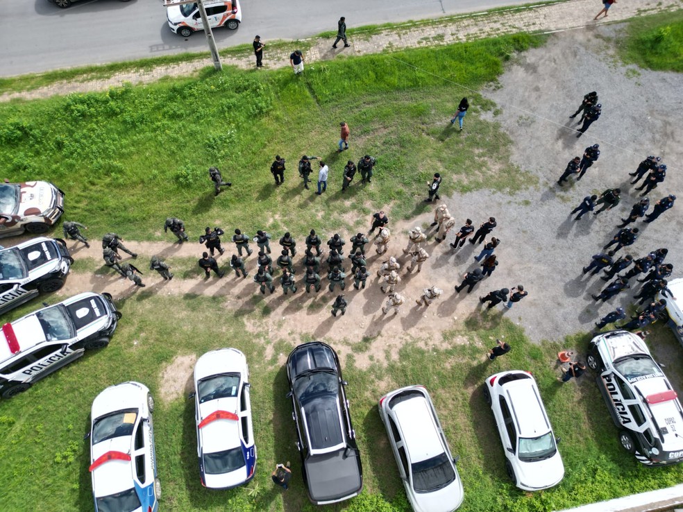 Operação integrada da PM e da Polícia Civil foi lançada em Sobral na quinta-feira (19) — Foto: SSPDS