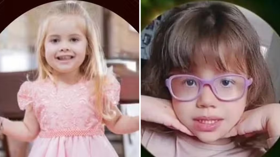 Sofia Aparecida Iaciuk e Heloise da Silva Cruz tinham 3 anos de idade &mdash; Foto: Reprodu&ccedil;&atilde;o