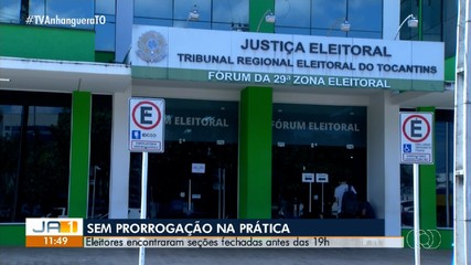 Eleições no Tocantins não tiveram prorrogação na prática