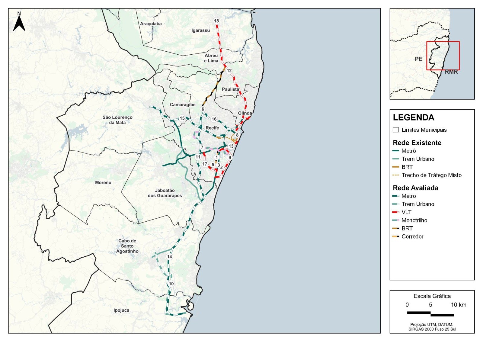 Metrô na Agamenon, monotrilho até o Pina e BRT na avenida Norte: confira soluções para mobilidade do Grande Recife selecionadas pelo BNDES