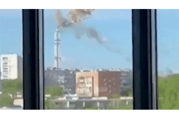 VÍDEO: Torre de TV da 2ª maior cidade ucraniana é atingida por ataque russo