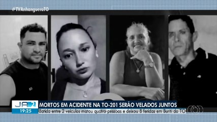 Mortos em acidente de trânsito na TO-201 serão veladados juntos no interior do TO