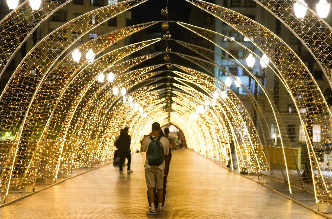 Decoração natalina em São Paulo — Foto: Reprodução