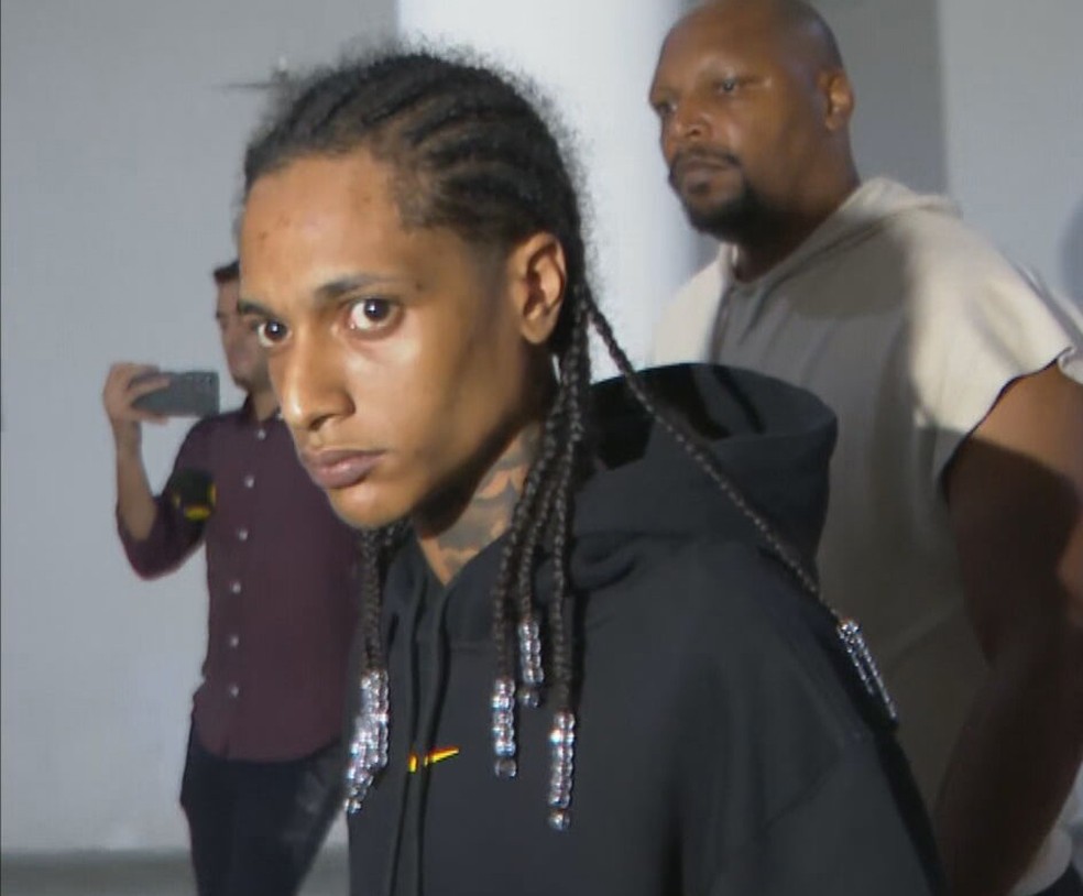 Em imagem de arquivo, Oruam na Cidade da Polícia — Foto: Reprodução/ TV Globo