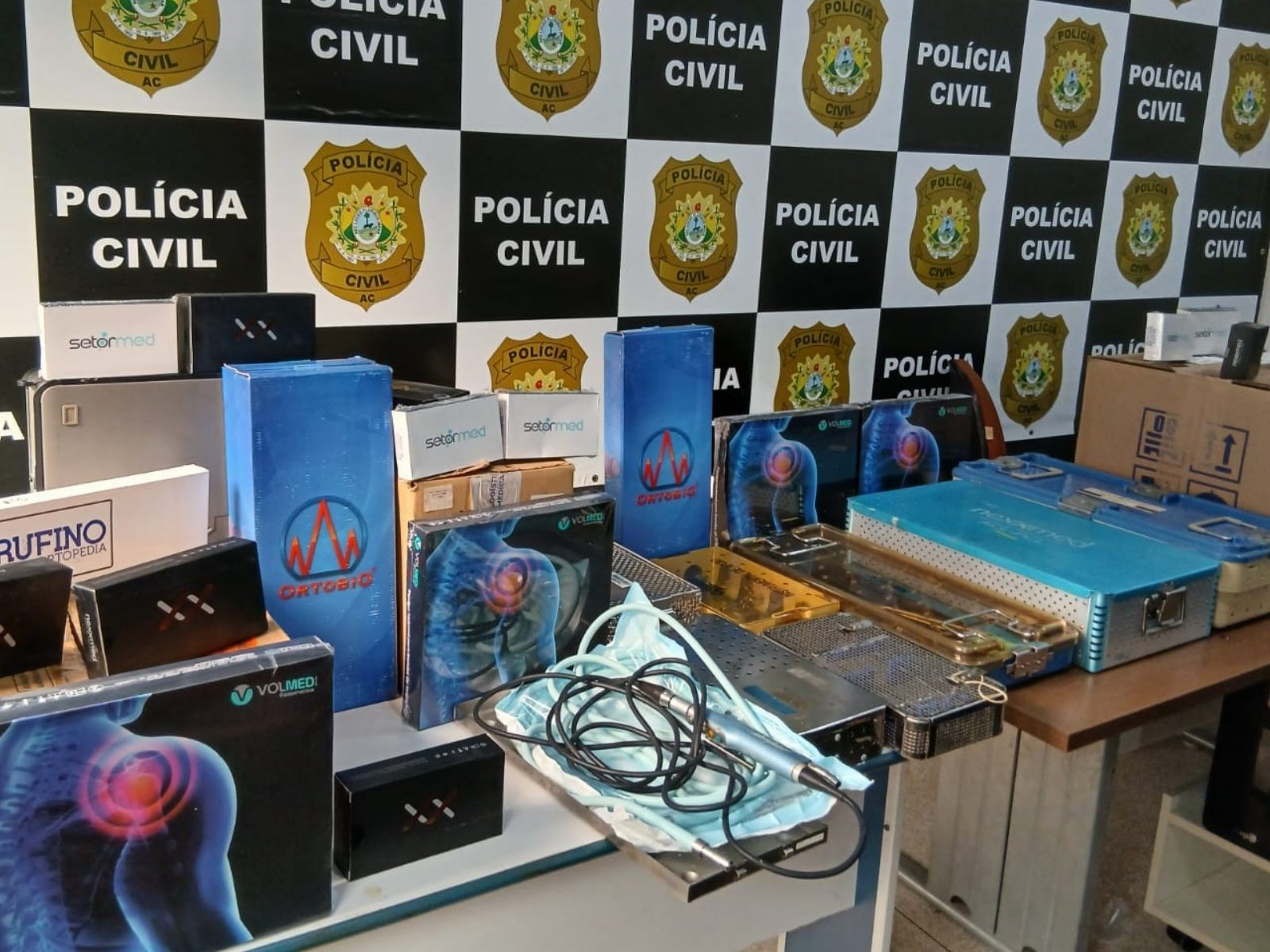 Criminosos furtam material que seria utilizado em mutirão de cirurgias no AC; itens foram recuperados