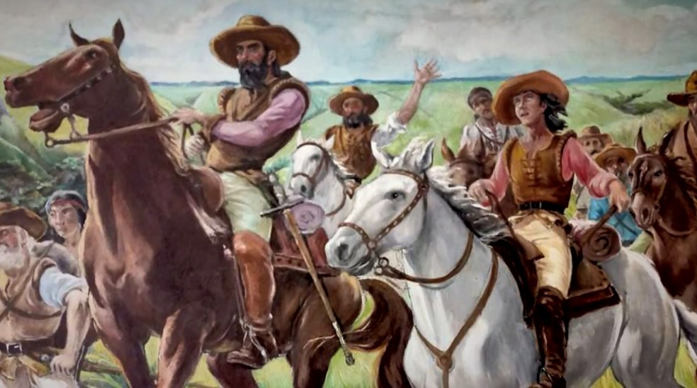 Imagem: Cavalaria em formação rudimentar