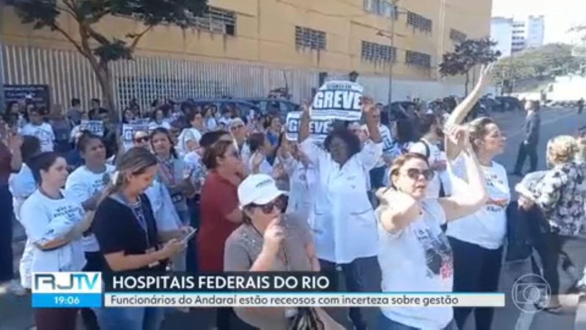 Servidores protestam contra municipalização do Hospital do Andaraí 