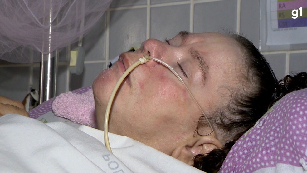 Clarinha, paciente misteriosa que ficou 24 anos internada em coma em Vitória, Espírito Santo — Foto: Reprodução/TV Gazeta
