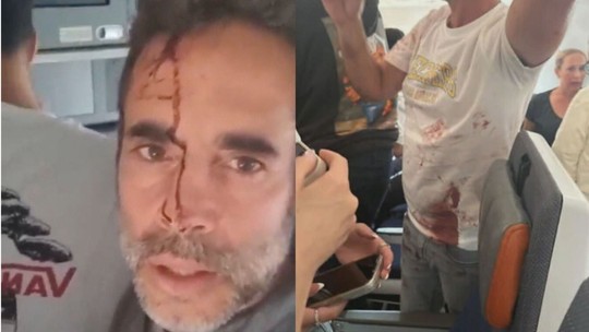 VÍDEO mostra homem ensanguentado e dois caídos em avião que desviou