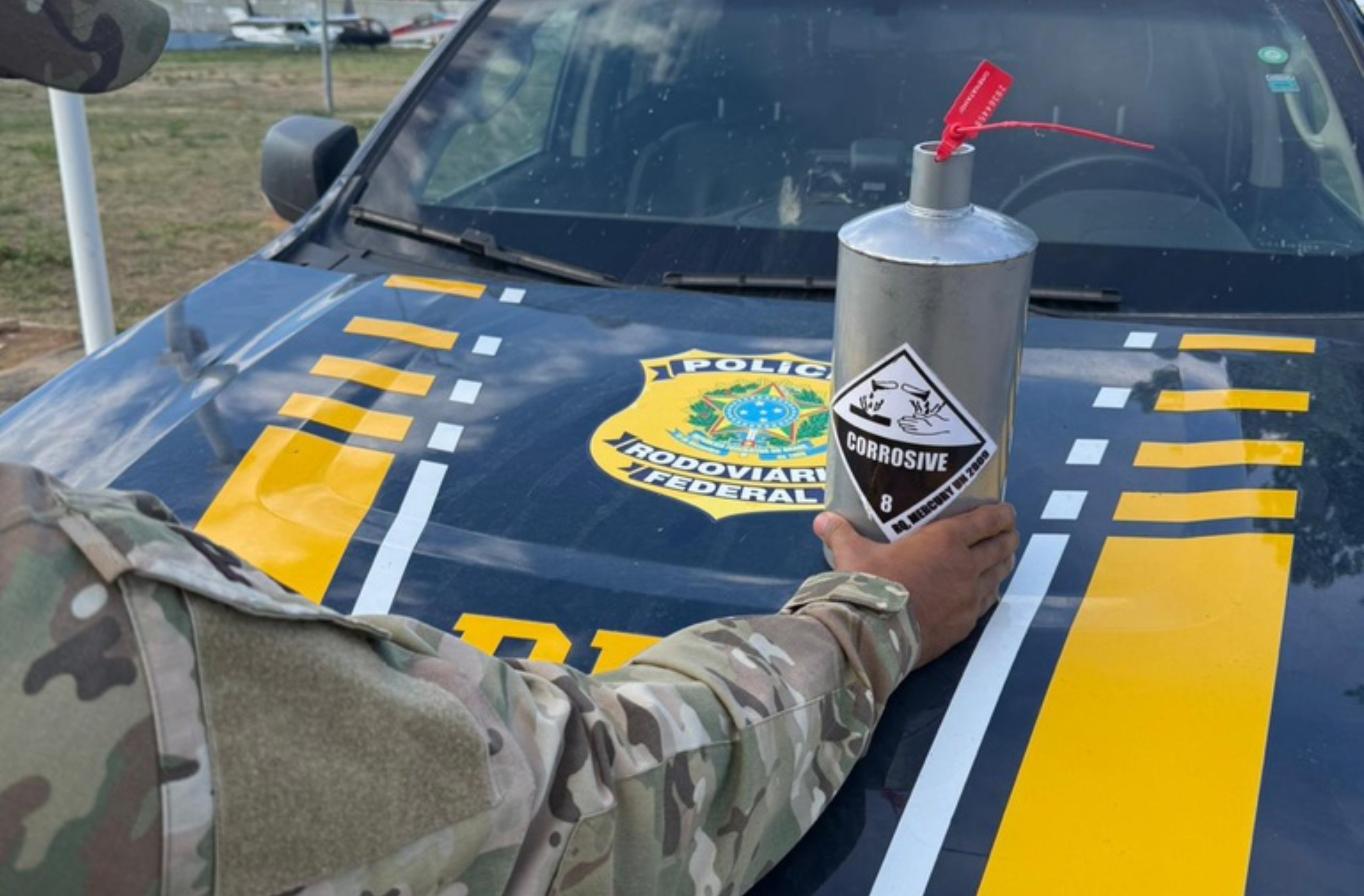 Mulher é presa com 36 kg de mercúrio contrabandeado da Guiana para Roraima