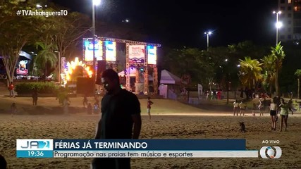 Praias do Tocantins mantêm programação de shows e esportes