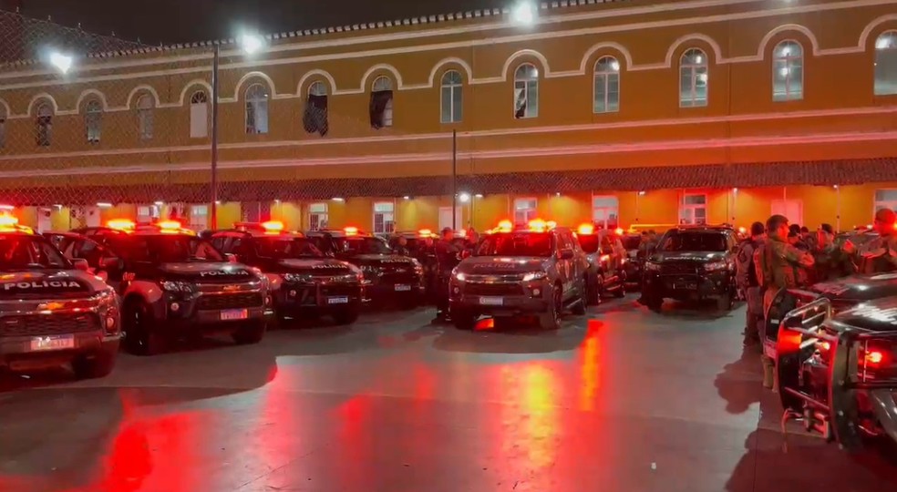 Ministério Público de SP e Polícia Militar realizam nesta Operação Spare na manhã desta quinta-feira (25). — Foto: Reprodução/PMSP