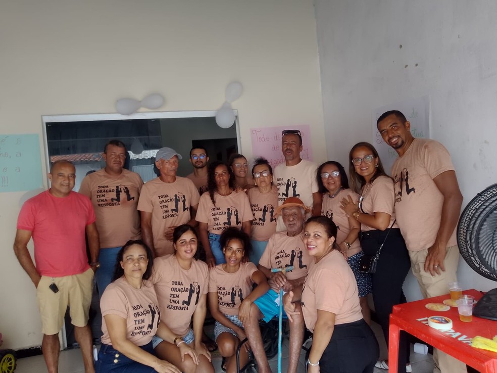 Izidório e parte da família