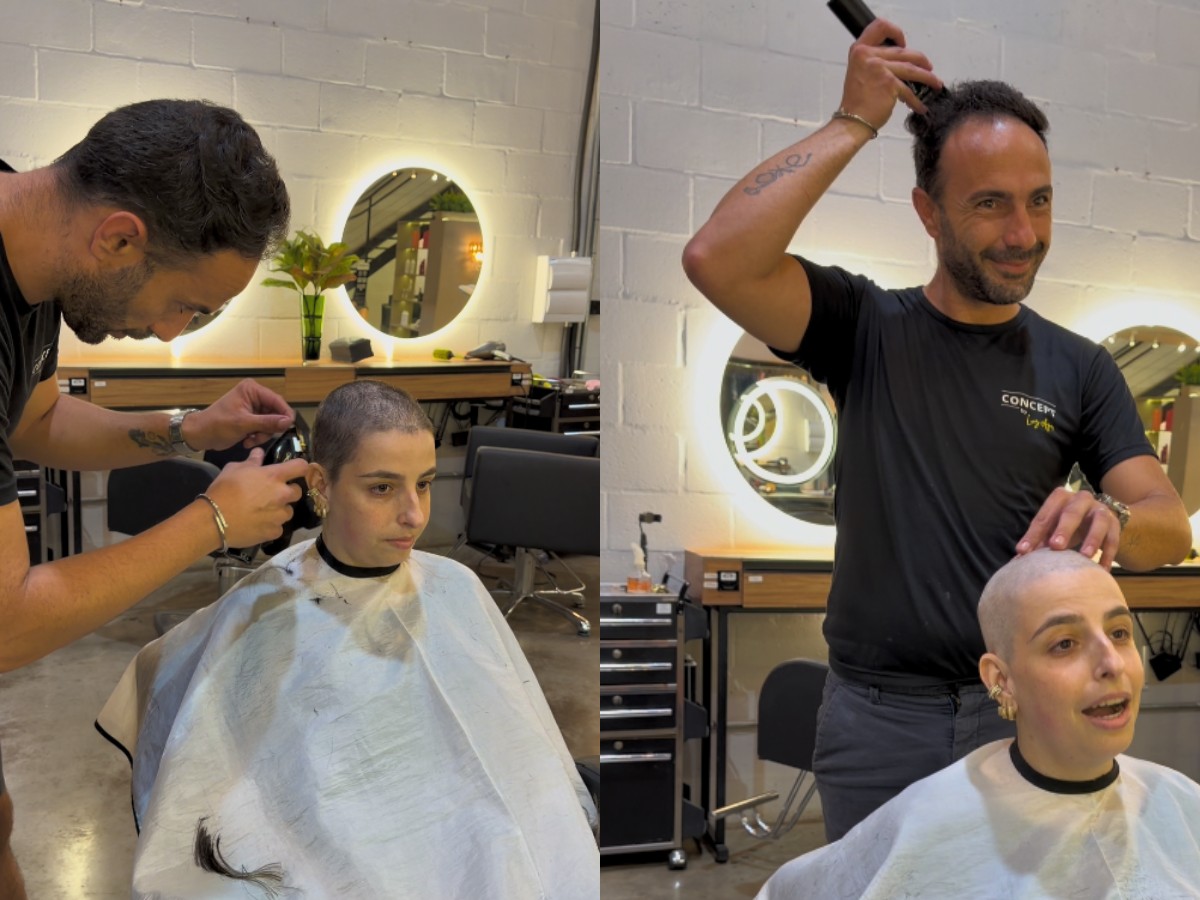 Cabeleireiro emociona ao raspar cabelo junto com jovem que enfrenta câncer; VEJA VÍDEO
