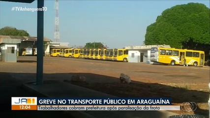 Motoristas do transporte público de Araguaína paralisam atividades